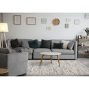  Kalora Interiors Luca Beige Grey Organic Lines Rug, 6'7" x 9'6" IMAGE 3