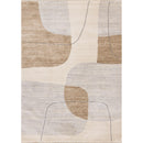  Kalora Interiors Marisa Grey Brown Cream Geometric Rug, 5'3" x 7'10" IMAGE 1