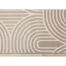  Kalora Interiors Leo Cream Beige Modern Geometric Arches Pattern Rug, 5'3" x 7'7" IMAGE 8