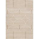  Kalora Interiors Leo Cream Beige Modern Geometric Arches Pattern Rug, 7'10" x 10'6" IMAGE 1