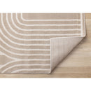  Kalora Interiors Leo Cream Beige Modern Geometric Arches Pattern Rug, 7'10" x 10'6" IMAGE 6