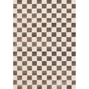  Kalora Interiors Leo Brown White Checkers Rug, 7'10" x 10'6" IMAGE 1