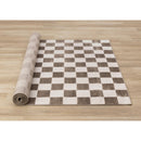  Kalora Interiors Leo Brown White Checkers Rug, 7'10" x 10'6" IMAGE 5