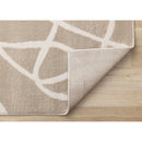  Kalora Interiors Leo Beige Cream Organic Line Design Rug, 7'10" x 10'6" IMAGE 6