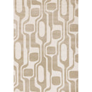  Kalora Interiors Leo Beige Cream Mid-Century Modern Design Rug, 7'10" x 10'6" IMAGE 1