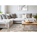  Kalora Interiors Leo Beige Cream Mid-Century Modern Design Rug, 7'10" x 10'6" IMAGE 3