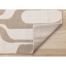  Kalora Interiors Leo Beige Cream Mid-Century Modern Design Rug, 7'10" x 10'6" IMAGE 6