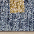  Kalora Interiors Muse Orange Red Blue Yellow Beige Layered Brick Design Rug, 7'10" x 10'2" IMAGE 10