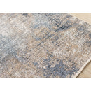  Kalora Interiors Marisa Blue Beige White Distressed Rug, 5'3" x 7'10" IMAGE 4