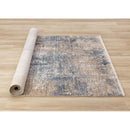  Kalora Interiors Marisa Blue Beige White Distressed Rug, 7'10" x 10'2" IMAGE 7