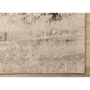  Kalora Interiors Zola Beige Cream Black Distressed Rug, 5'3" x 7'7" IMAGE 5