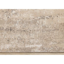  Kalora Interiors Zola Beige Cream Black Distressed Rug, 5'3" x 7'7" IMAGE 8