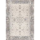  Kalora Interiors Zola Cream Blue Black Elegant Classic Rug, 5'3" x 7'7" IMAGE 1