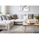  Kalora Interiors Zola Cream Blue Black Elegant Classic Rug, 5'3" x 7'7" IMAGE 3