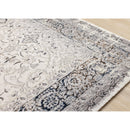  Kalora Interiors Zola Cream Blue Black Elegant Classic Rug, 5'3" x 7'7" IMAGE 4