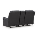  Benchcraft Mackmenville Reclining Leather Look Loveseat with Console 7471394 IMAGE 4