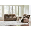  Benchcraft Mackmenville Reclining Leather Look Loveseat with Console 7471494 IMAGE 7