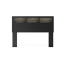  Signature Design by Ashley Broachmyn PCB1118-165 Lighted Queen Bookcase Headboard IMAGE 2
