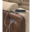  Signature Design by Ashley Mixed Motion PC8350418 Power Reclining Loveseat with Console  & Adjutasble Headrest IMAGE 7