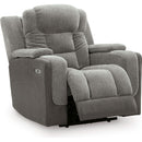 Signature Design by Ashley Mixed Motion PC8350513 Power Recliner with Adjustable Headrest IMAGE 2