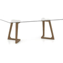  Canadel Modern Dining Table with Glass Top GRE04084CL25MMNNF/BAS02004NA25MMN IMAGE 1