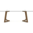  Canadel Modern Dining Table with Glass Top GRE04084CL25MMNNF/BAS02004NA25MMN IMAGE 2