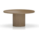  Canadel Modern Round Dining Table with Pedestal Base TRN0606025NAMMZIF/BAS01012NA25MMZ IMAGE 1