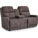  Best Home Furnishings Livvy Power Reclining Fabric Loveseat with Console L970RQ4 19206 IMAGE 1