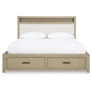  Signature Design by Ashley Calmoro B602B8 King Bookcase Bed IMAGE 3