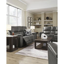 Signature Design by Ashley Bleckley Power Reclining Leather Match Loveseat with Console PCU1200018C IMAGE 12
