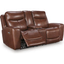  Signature Design by Ashley Next Move Power Reclining Leather Match Loveseat with Console PCU1210218C IMAGE 2