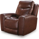  Signature Design by Ashley Next Move Power Leather Match Recliner PCU1210213C IMAGE 4