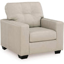  Signature Design by Ashley Santorine Stationary Leather Match Chair 2170820C IMAGE 1