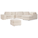  Signature Design by Ashley® Modmax 92103U7 6 pc Sectional with Chaise and Ottoman - Oyster IMAGE 1