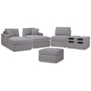  Signature Design by Ashley® Modmax 92104U24 5 pc Sectional and Ottoman - Granite IMAGE 1